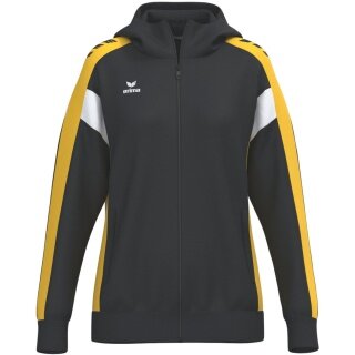 Erima Trainingsjacke Celebrate 125 mit Kapuze (atmungsaktiv, 100% Polyester) schwarz/gelb Damen