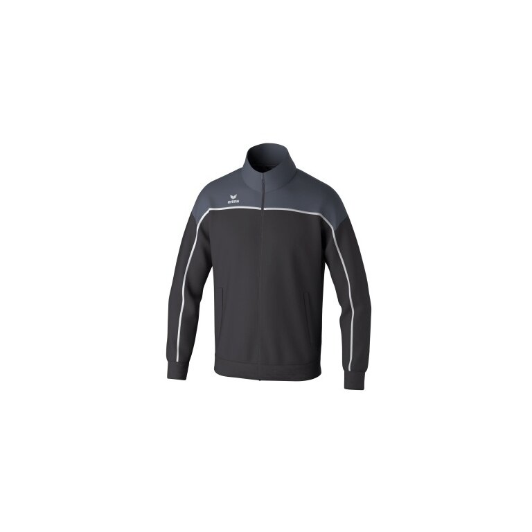 Erima Trainingsjacke Change (rec. Polyester, hoher Tragekomfort) schwarz/grau/weiss Jungen