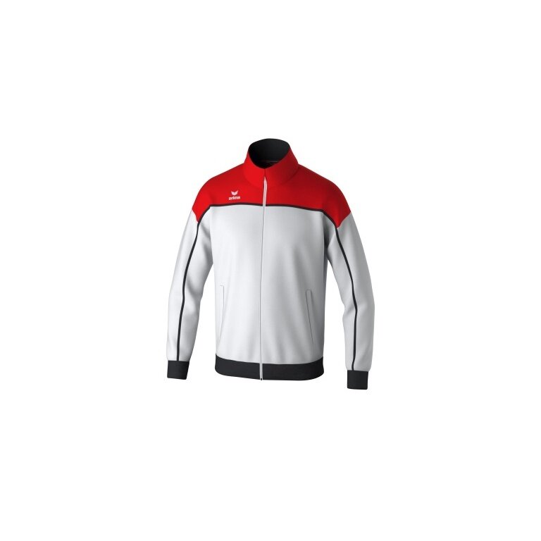 Erima Trainingsjacke Change (rec. Polyester, hoher Tragekomfort) weiss/rot/schwarz Jungen