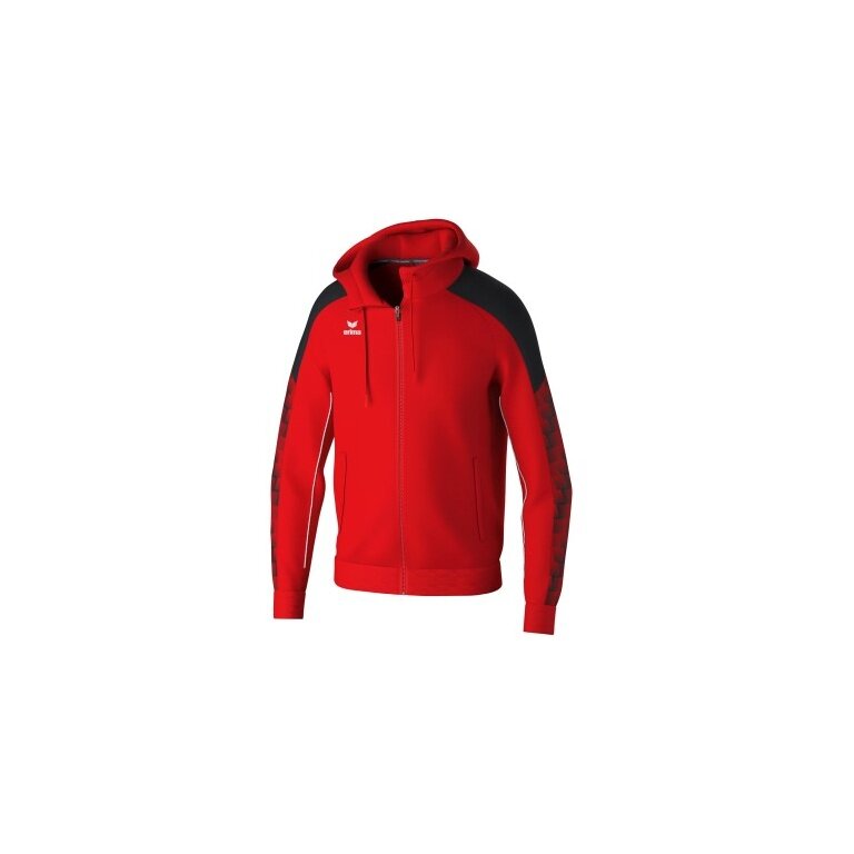 Erima Trainingsjacke Evo Star mit Kapuze (hoher Tragekomfort) rot/schwarz Herren