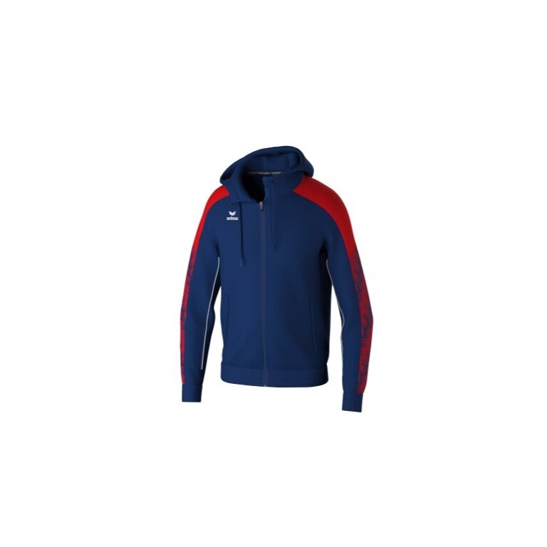 Erima Trainingsjacke Evo Star mit Kapuze (hoher Tragekomfort) navyblau/rot Herren