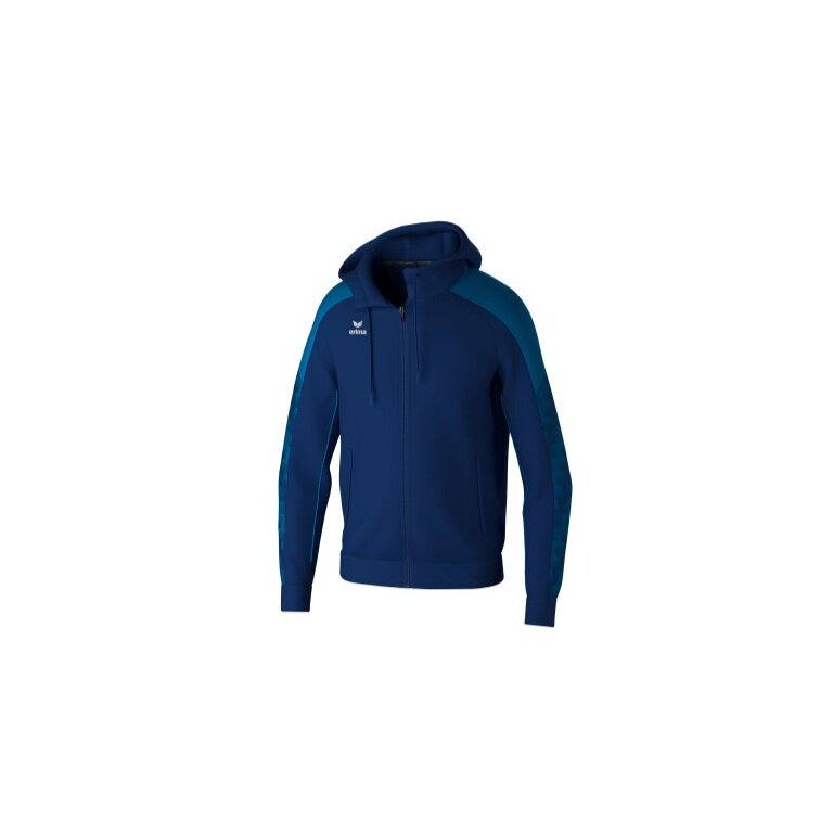 Erima Trainingsjacke Evo Star mit Kapuze (hoher Tragekomfort) navyblau/blau Kinder