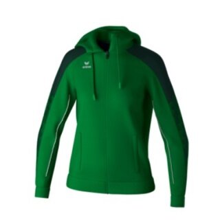 Erima Trainingsjacke Evo Star mit Kapuze (hoher Tragekomfort) smaragdgrün/pine Damen