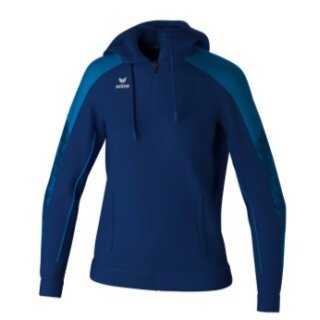 Erima Trainingsjacke Evo Star mit Kapuze (hoher Tragekomfort) navyblau/blau Damen