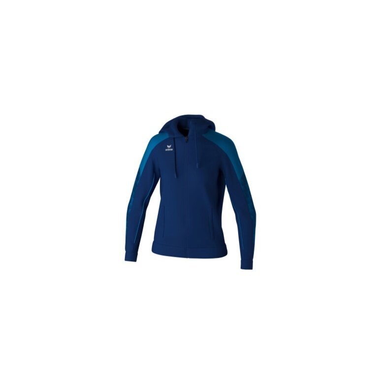 Erima Trainingsjacke Evo Star mit Kapuze (hoher Tragekomfort) navyblau/blau Damen