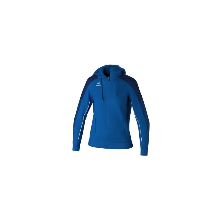 Erima Trainingsjacke Evo Star mit Kapuze (hoher Tragekomfort) royalblau/navyblau Damen