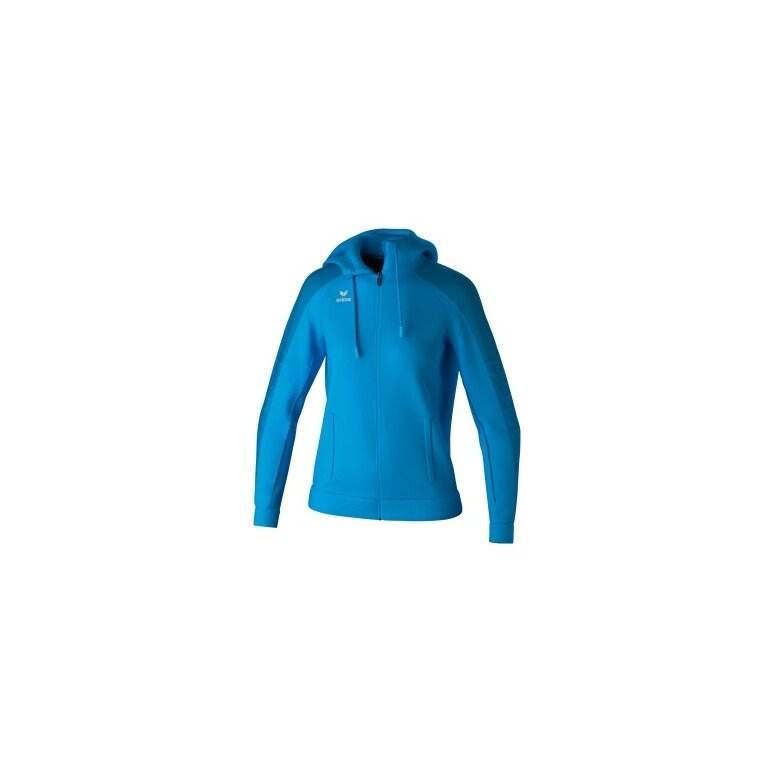 Erima Trainingsjacke Evo Star mit Kapuze (hoher Tragekomfort) curacaoblau Damen