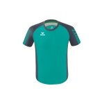 Erima Sport-Tshirt Six Wings Trikot (100% Polyester, strapazierfähig) petrolblau/grau Kinder