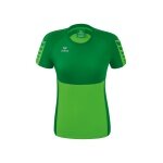 Erima Sport-Shirt Six Wings (100% Polyester, taillierter Schnitt, schnelltrocknend) grün/smaragd Damen