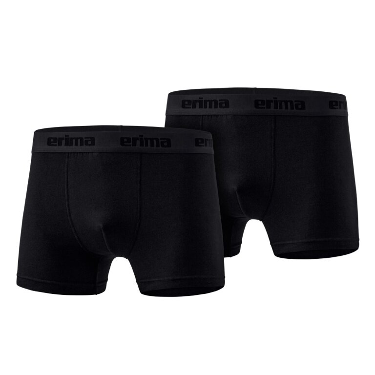 Erima Unterwäsche Boxershort (angenehmes Tragegefühl) schwarz Herren - 2 Stück