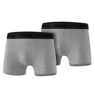 Erima Unterwäsche Boxershort (angenehmes Tragegefühl) grau Herren - 2 Stück