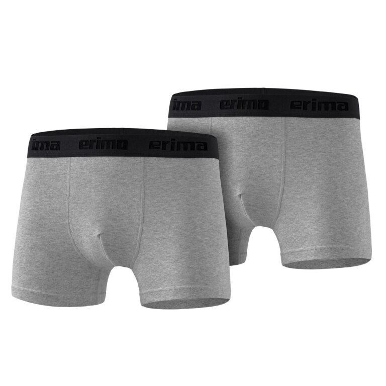 Erima Unterwäsche Boxershort (angenehmes Tragegefühl) grau Herren - 2 Stück