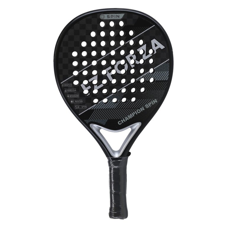 Forza Padelschläger Champion Spin 355g/Rund/Turnier schwarz