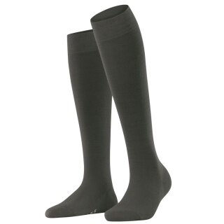 Falke Kniestrümpfe Softmerino (temperaturausgleichende Merinowolle) graubraun Damen - 1 Paar