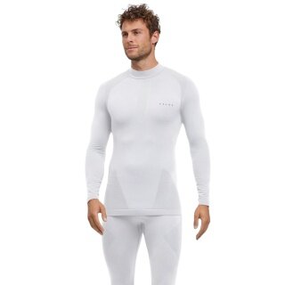 Falke Funktionsunterwäsche Langarmshirt Warm mit kragen (perfekte Feuchtigkeits-und Temperaturregulierung) weiss Herren