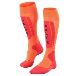 Falke Skisocke SK5 (für Wettkämpfer, ultraleichte Polsterung) orange/rot Herren - 1 Paar