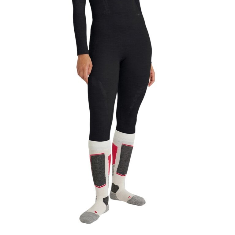 Falke Unterziehhose 3/4 Tight Wool-Tech (feinste Merinowolle) Unterwäsche schwarz Damen