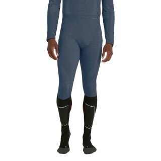 Falke Unterziehhose Tight Wool-Tech (hervorragendes Feuchtigkeitsmanagement) lang Unterwäsche blau Herren