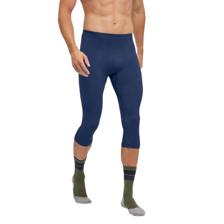 Falke Unterwäsche Unterziehose 3/4 Tight Warm 2024 (Feuchtigkeits- und Temperaturregulierung) spaceblau Herren