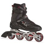 FILA Inline Skates Legacy Pro 80 (Rollen: Fila 80mm/82A, Kugellager: ABEC 5) schwarz/rot Herren