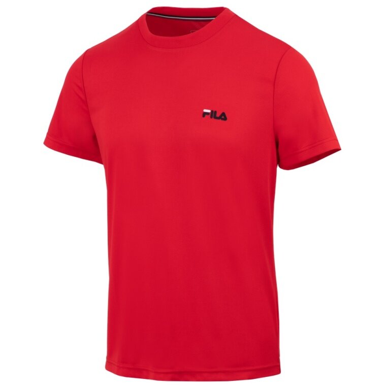 Fila Tennis-Tshirt Logo Small 2 rot Herren