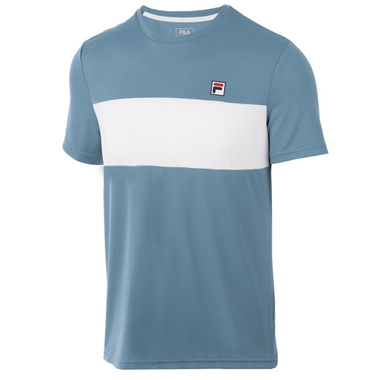Fila Tennis-Tshirt Bosse (100% rec. Polyester) blau/weiss Herren