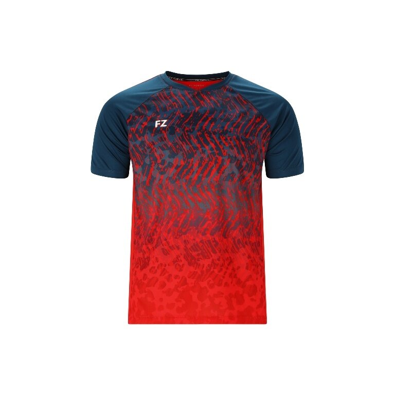 Forza Sport-Tshirt Alvin Tee (100% Polyester) rot/blau Herren