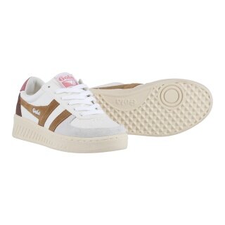 Gola Sneaker Grandslam Trident 2024 weiss/braun/rose Damen