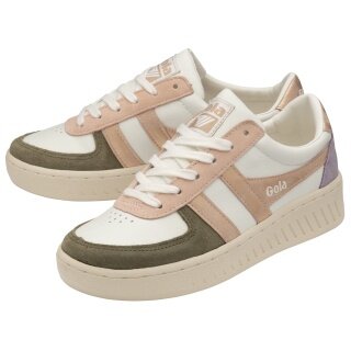 Gola Sneaker Grandslam Quadrant 2024 weiss/khakigrün/rosegold Damen