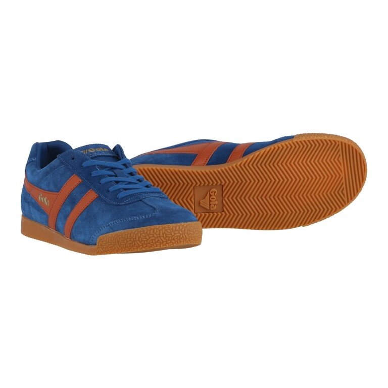 Gola Sneaker Harrier Suede-Leder 2025 marineblau/orange Herren