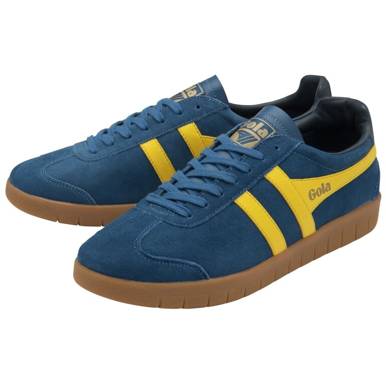 Gola Sneaker Hurricane Suede 2024 dunkelblau/gelb Herren