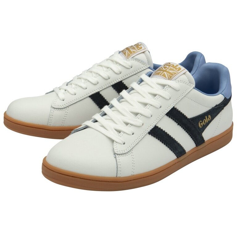 Gola Sneaker Equipe II Leder 2024 weiss/navyblau/hellblau Herren