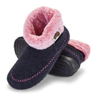 Gumbies Hausschuhe Ossa High navyblau/pink Damen