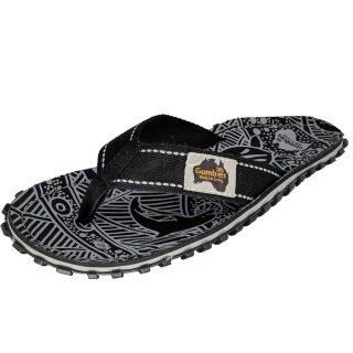 Gumbies Zehensandalen Original Flip Flops schwarz/grau Herren