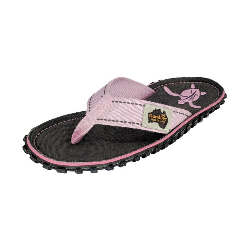 Gumbies Zehensandalen Original Flip Flops grau/pink Damen