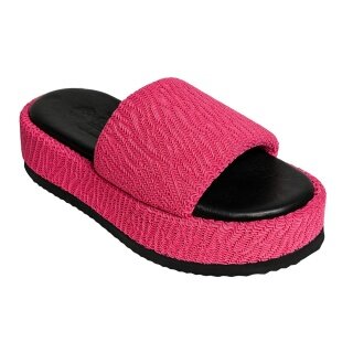 Hebe Athens Sandale Puffy Ibiza Flatform Slide pink Damen