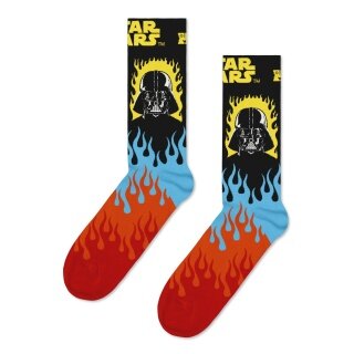 Happy Socks Tagessocke Crew Star Wars Darth Vader schwarz/rot - 1 Paar