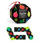 Happy Socks Tagessocke Crew Bauble Gift Box schwarz <b>Geschenkbox </b> - 1 Paar