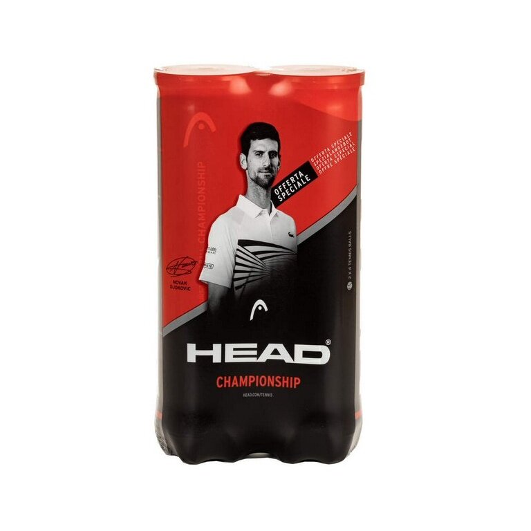 Head Tennisbälle Championship Novak Dose 2x4er Bi-Pack