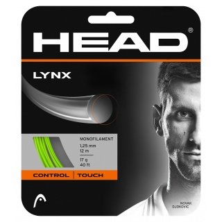 Head Tennissaite Lynx (Haltbarkeit) lime 12m Set