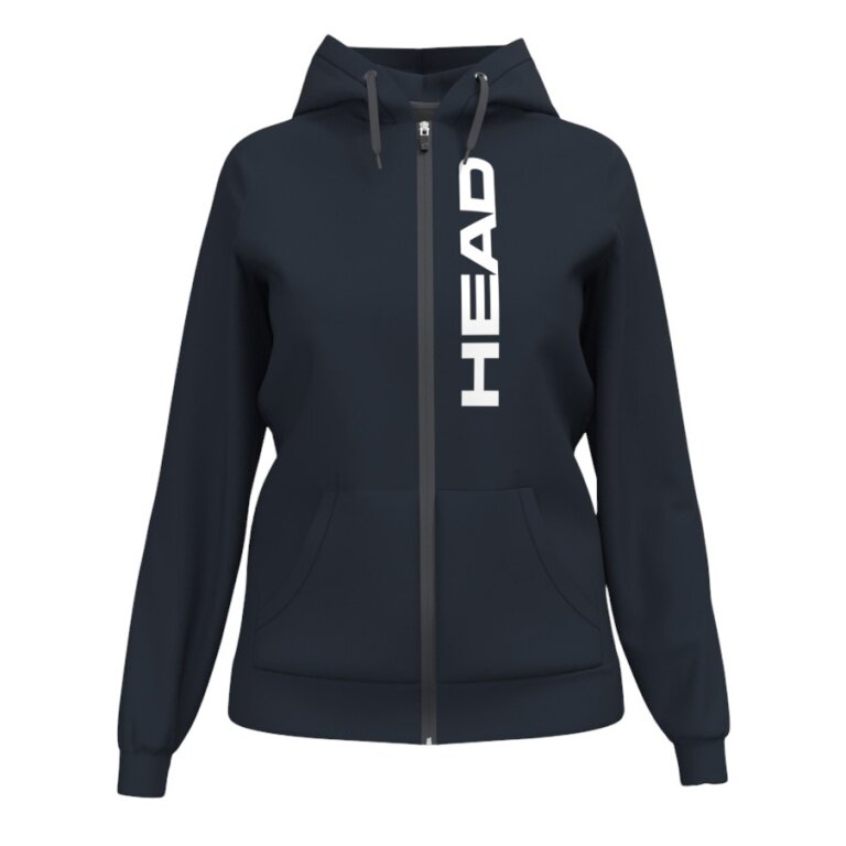 Head Kapuzenpullover Club Original Hoodie Full-Zip (Baumwollmix) navyblau Damen