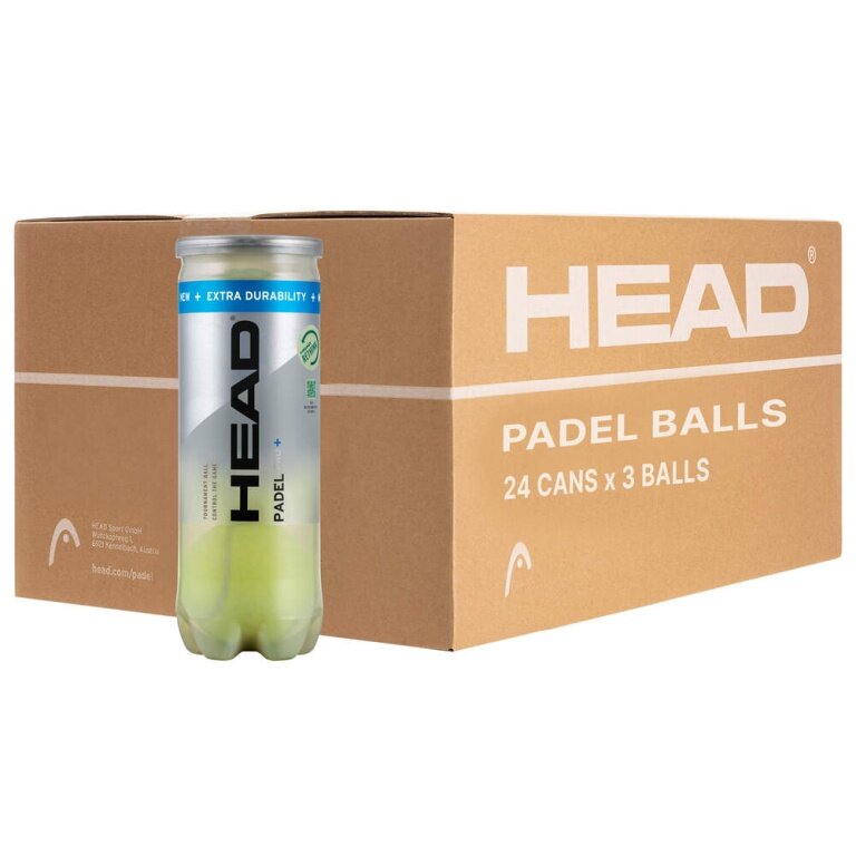 Head Padelbälle Pro+ Padel 24x3er Dose im Karton