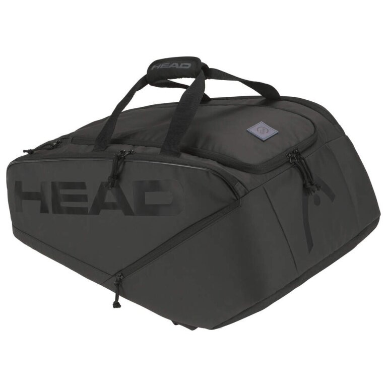 Head Racketbag Pro X Padel Bag L (Schlägertasche, 3 Hauptfächer) schwarz 9er