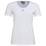 Head Tennis-Shirt Club Tech (Moisture Transfer Microfiber Technologie) weiss/weiss Damen