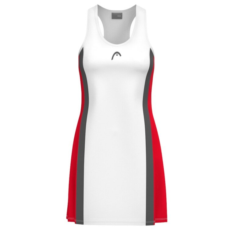 Head Tennis-Kleid Club 25 Dress (separate Innenhose) 2025 rot/weiss Damen