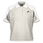 Head Tennis-Polo Play Tech (Polyester-Jacquard, schnelltrocknend) 2025 grau Damen