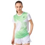 Head Tennis-Shirt Tie-Break (Moisture Transfer Microfiber Technologie) 2025 weiss/grün Damen