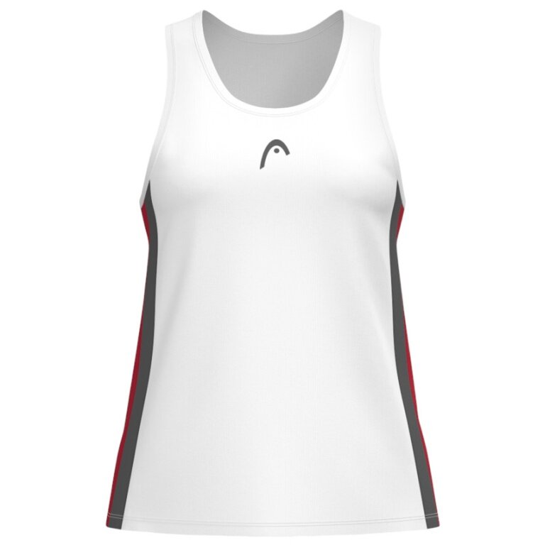 Head Tennis-Tank Club 25 Tech Tank Top (Racer Back) 2025 weiss/rot Damen