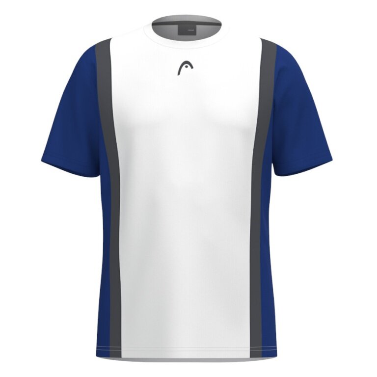 Head Tennis-Tshirt Club 25 Tech (feuchtigkeitsabsorbierend) 2025 weiss/royalblau Herren