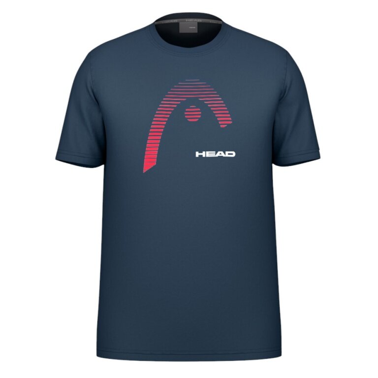 Head Tennis-Tshirt Club Carl (Mischgewebe, feuchtigkeitsabsorbierend) 2025 navyblau Herren